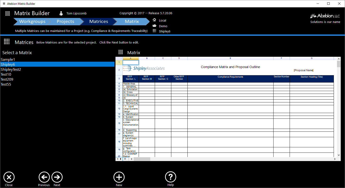 Screen image of the Workgroup window