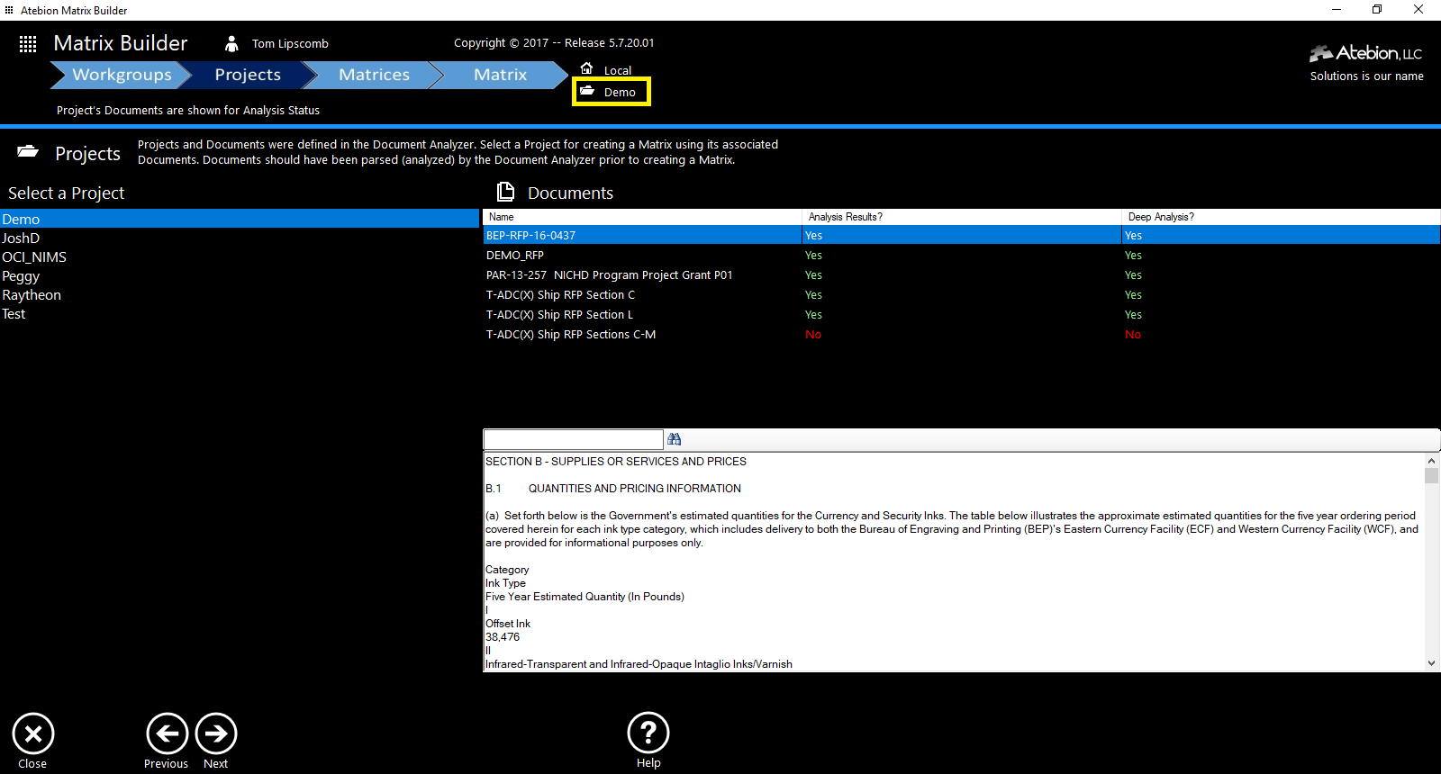 Screen image of the Workgroup window